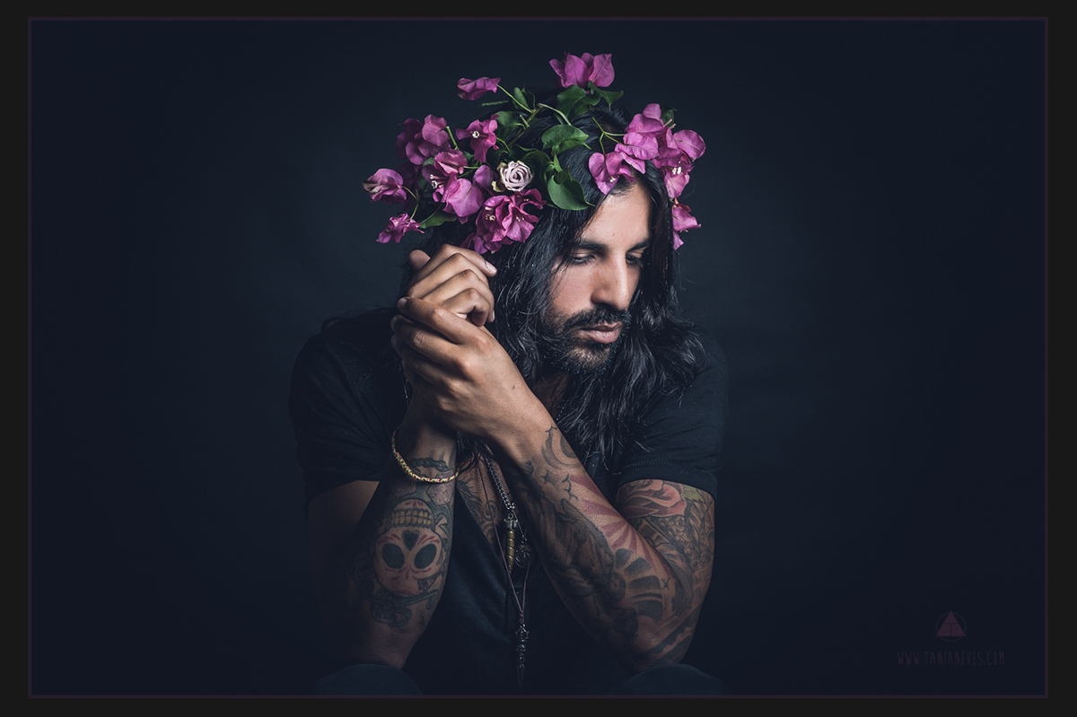Adobe Portfolio bloom tanianeves tania neves Flowers men concept portraits Portraiture
