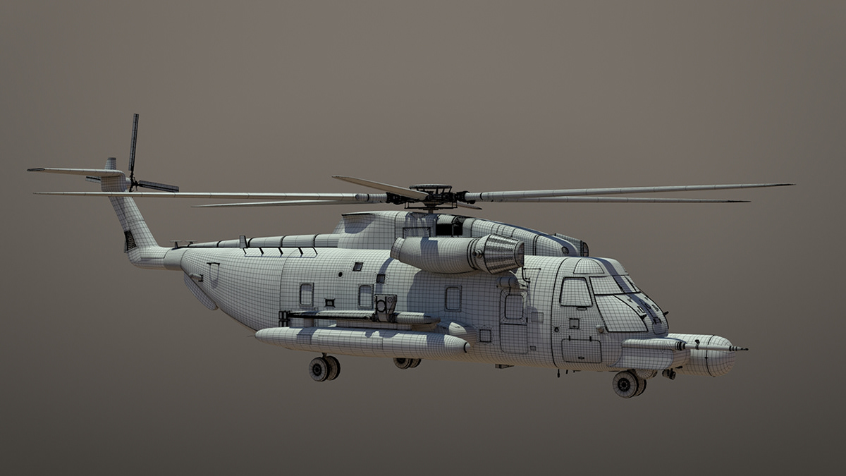 Gnomon arnold lighting look dev helicopter landing 3D
