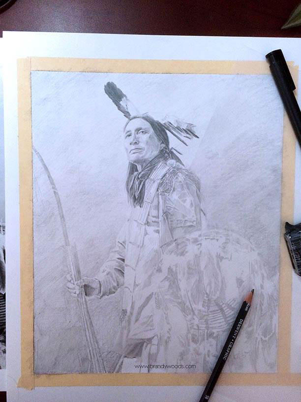 native american american indian Native first nations historical photorealism indian lakota sioux archer shield Ethnic cultural