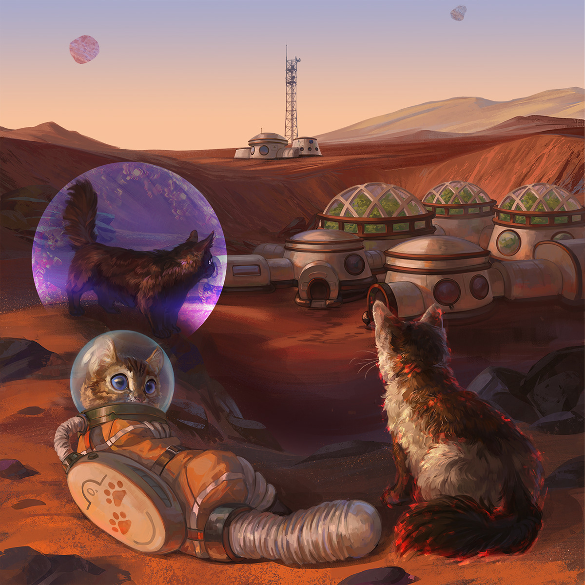 Cover art for "Mars Colony"