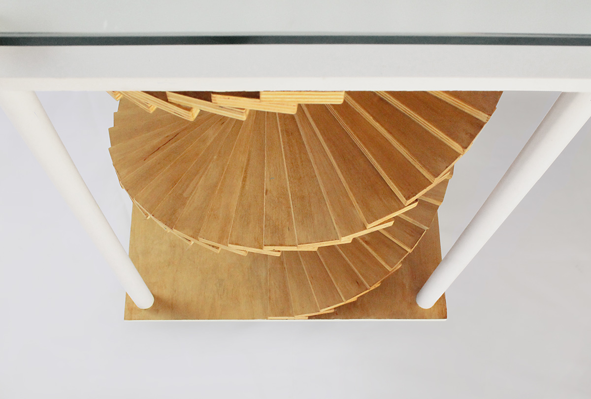mesa auxiliar diseño side table wood cristal design furniture Interior