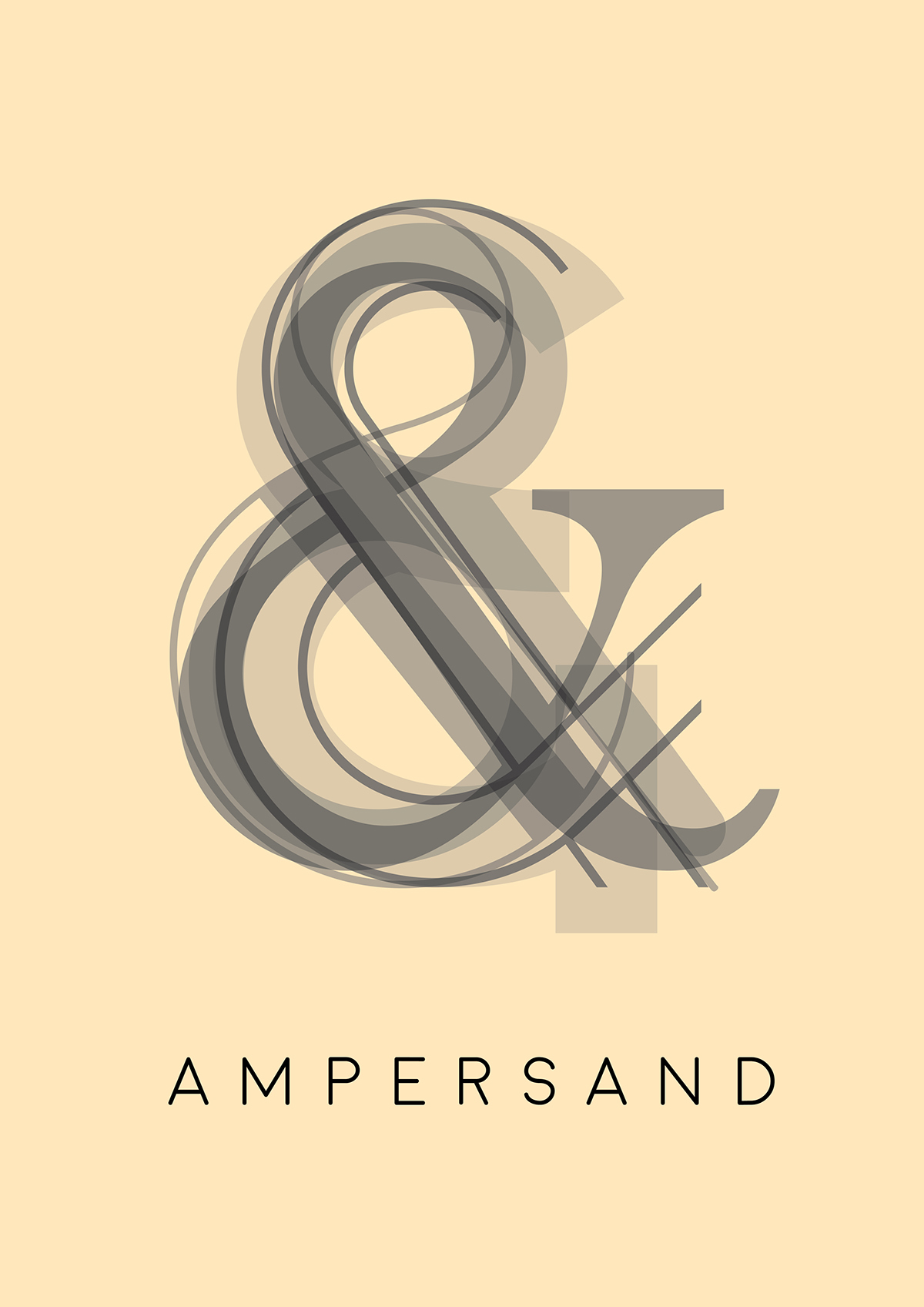 ampersand plakat poster typografie design