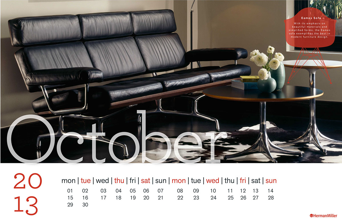Herman Miller calendar furniture