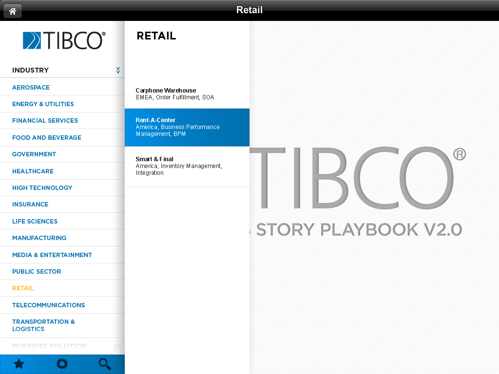 TIBCO Playbook 2.0 tablet
