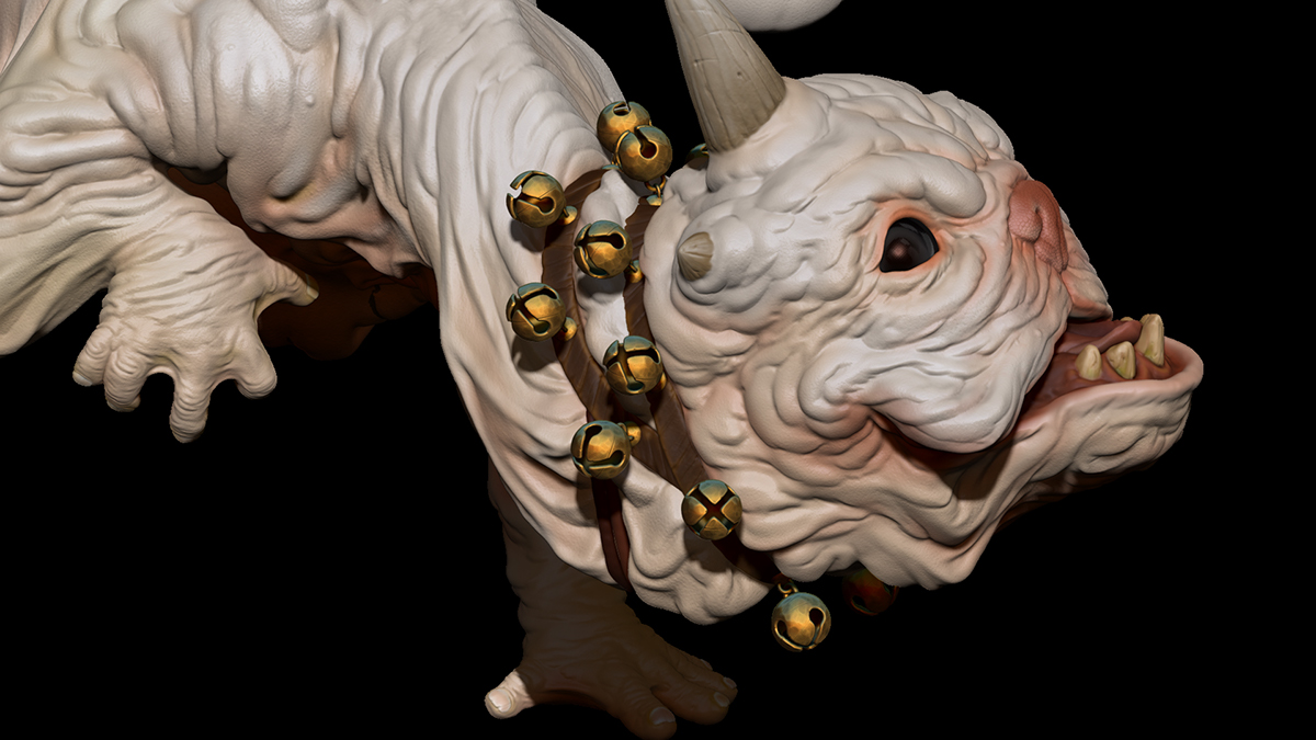 evil dogs digital sculpt 3d modeler textures