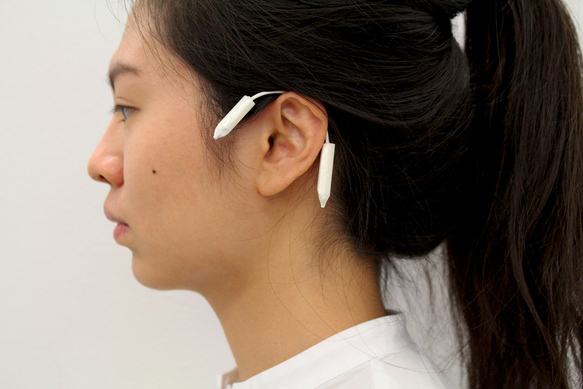 wearable object Wire Construction ear cuff linear design humor