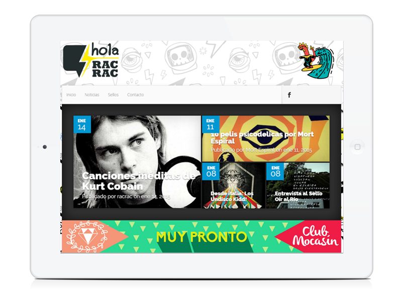 Web marca hola holaracrac development identidad amarillo y negro