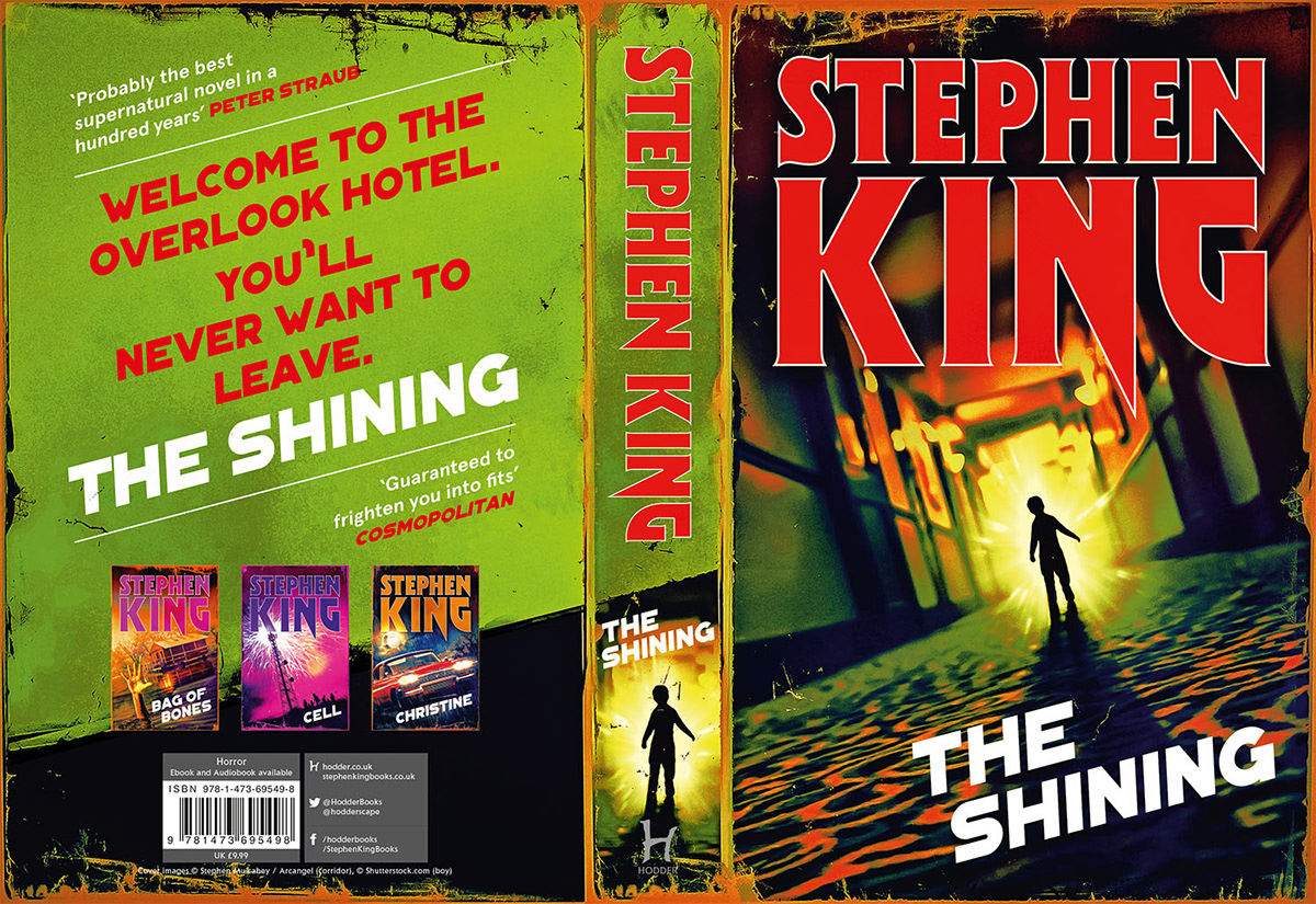 Stephen King book cover book design horror book jacket Cover Art Retro 80's the shining christine