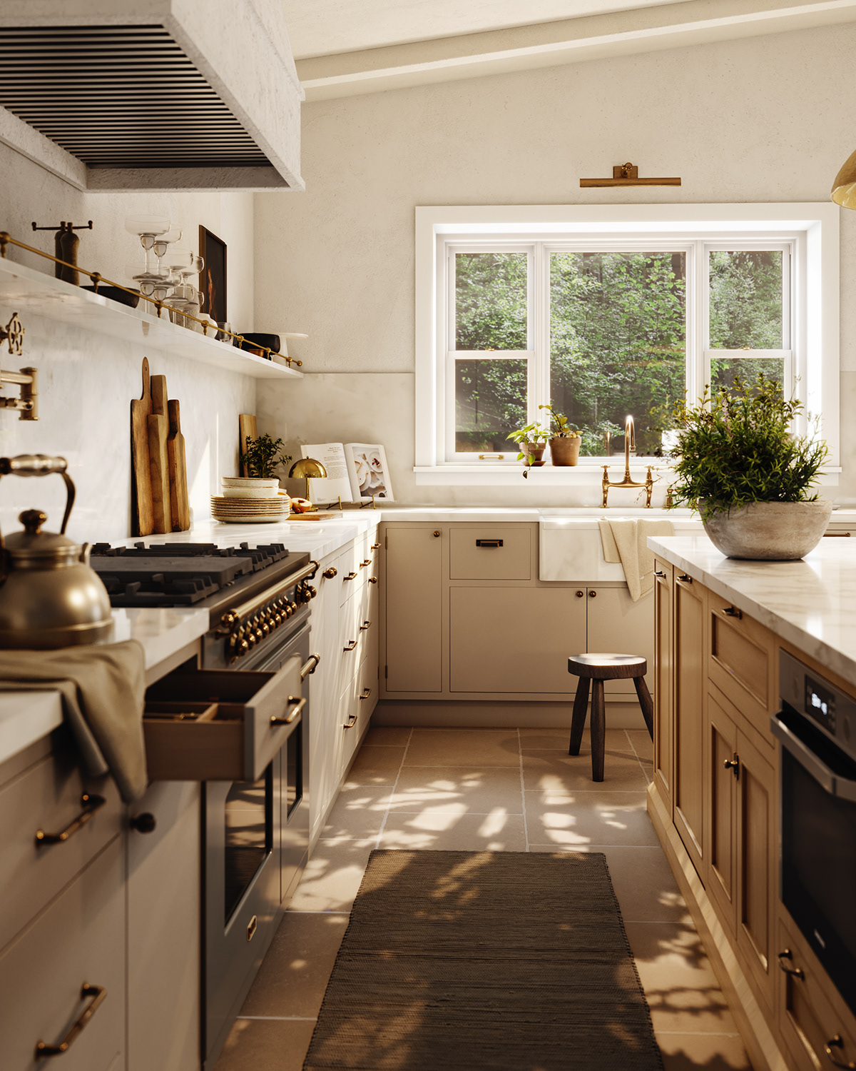 3D architecture interior design  design visualization kitchen kitchen design Interior CGI Render