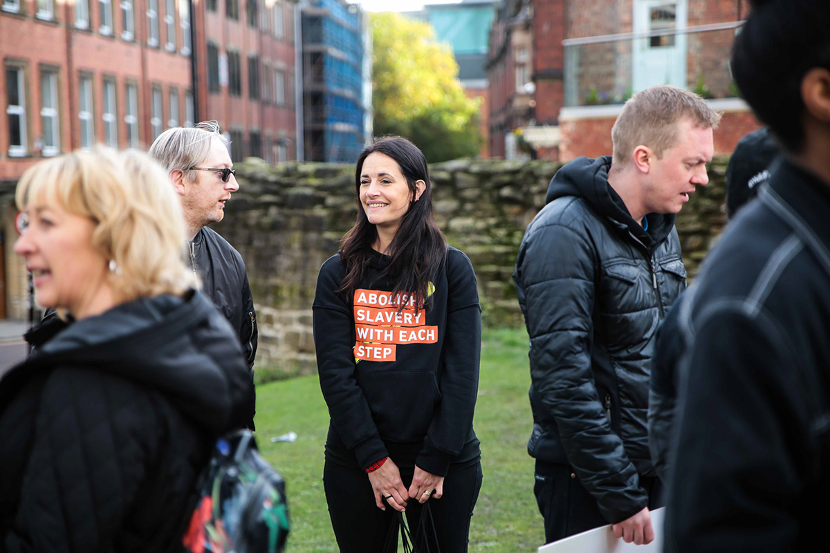 A21 walk for freedom WFF Newcastle newcastle upon tyne freedom human trafficking slavery end if movement Justice