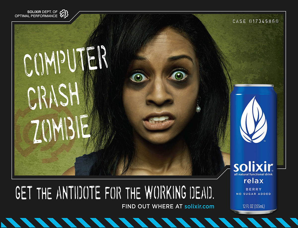 solixir digital imagery ad energy drink zombie walking dead apocalypse chicago