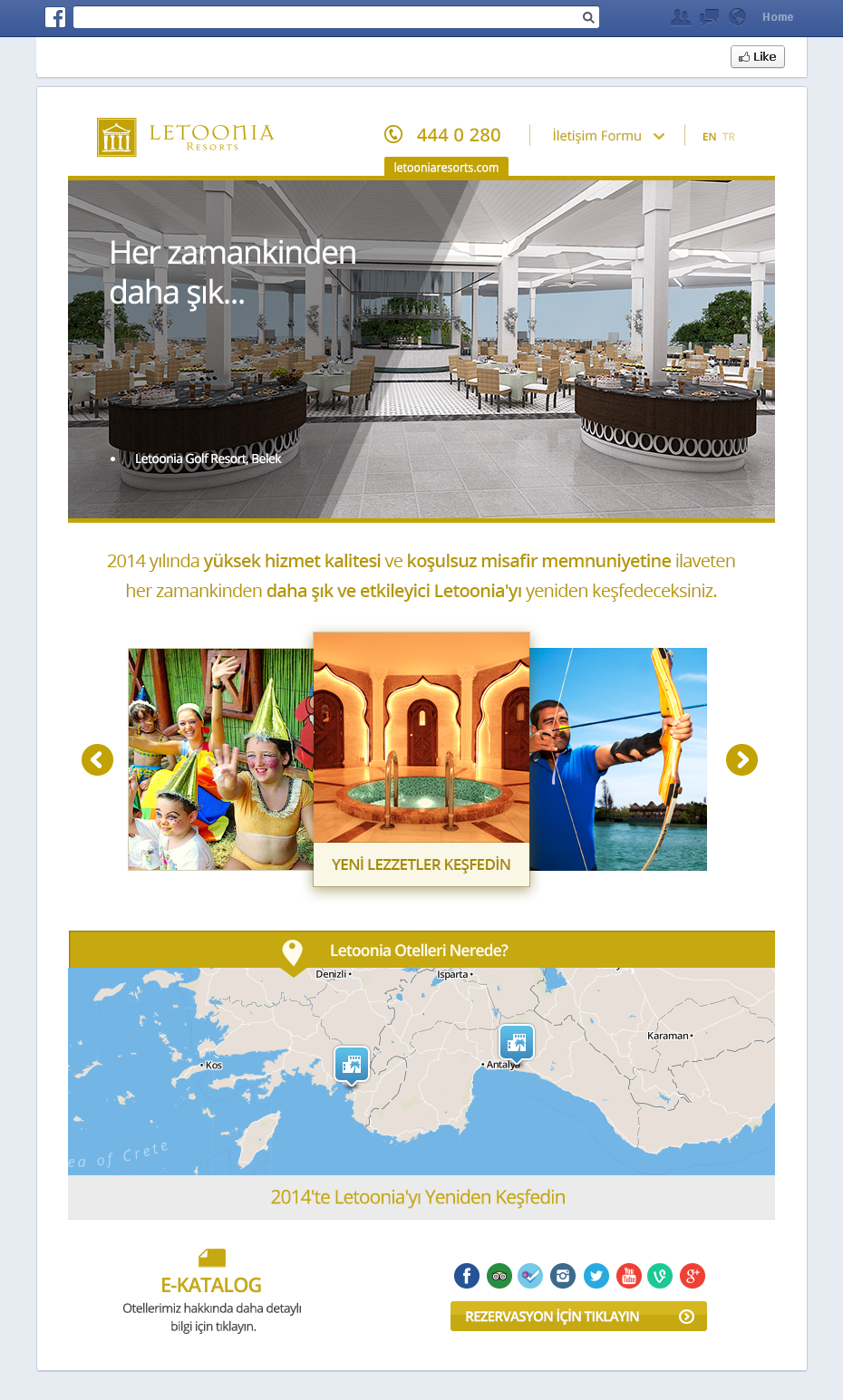 Letoonia Resorts hotel vacation Holiday slider tab app application map information