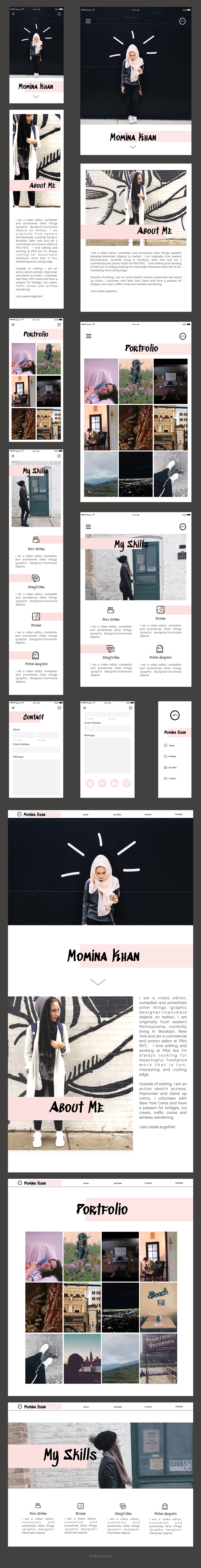UI ui ux user interface Responsive Design Responsive pink Web Design 
