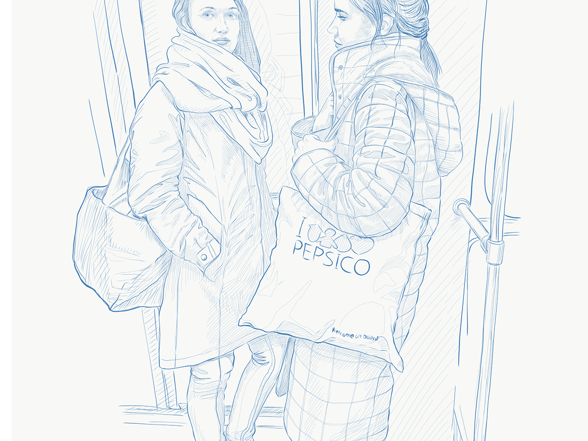 underground subway people human girl man Transport Moscow Moscow metro sketch