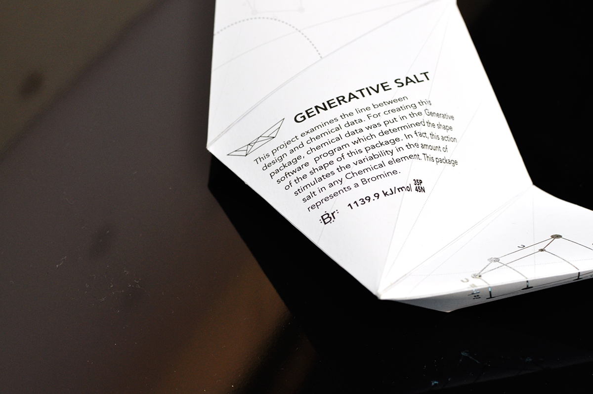 generative Salt Pack Icon logo student Food Packaging chemistry chemical data Data