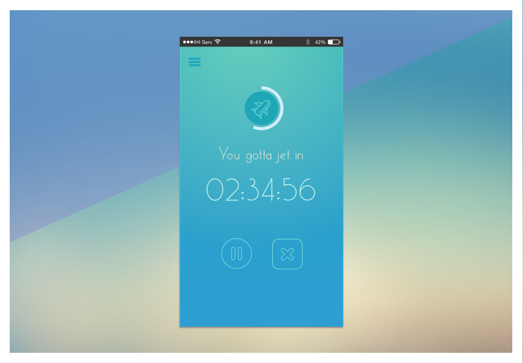 daily ui UI app countdown clock