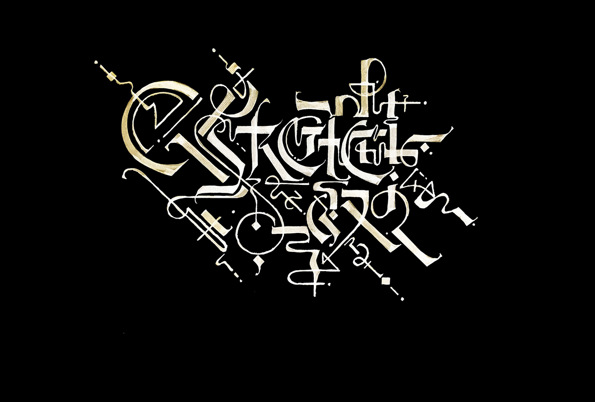 Calligraphy   typography   lettering graphic design  sketches handwriting