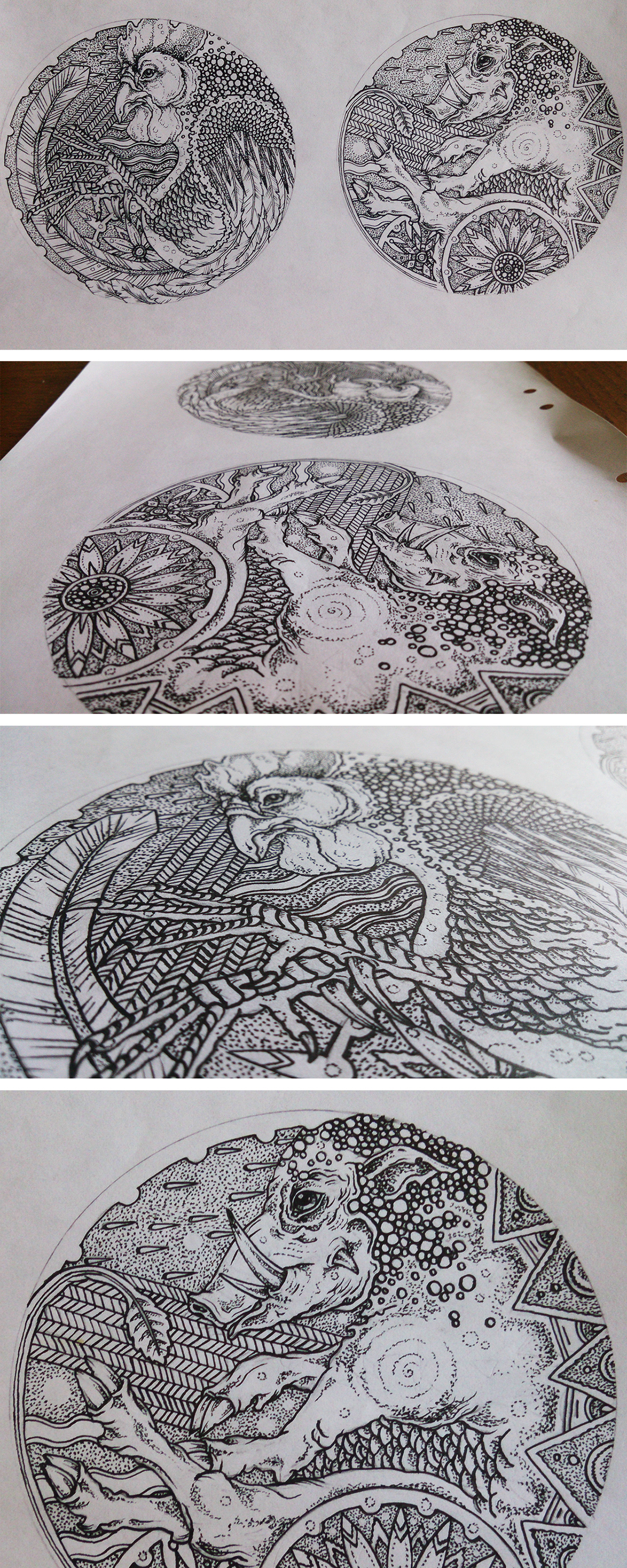 drawn  by hand  ink  pencil  paper  art