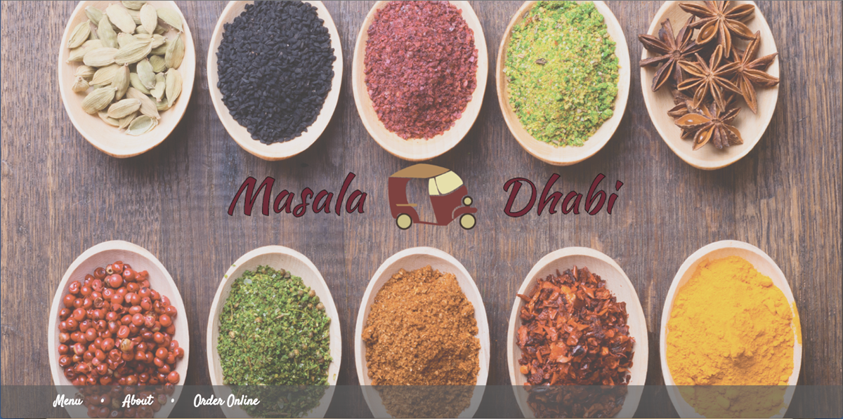 Website Website Design Restaurant Site indian indian food Indian Restaurant spices masala dhabi