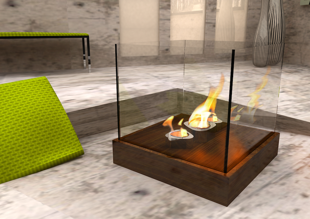 fire fireplace indoor bioethanol