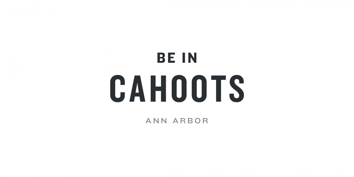 branding  cahoots ann arbor identity brand identity visual identity Logo Design logo lettering