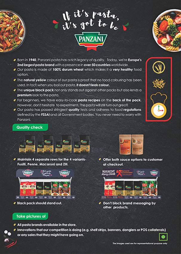 design italina pasta leaflet marketing   panzani Pasta print
