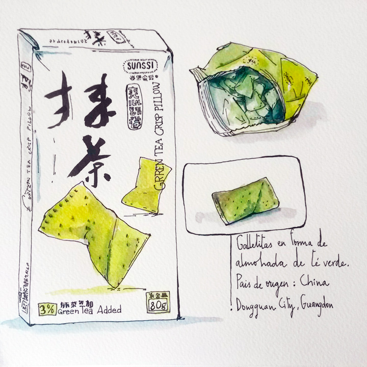 inktober ILLUSTRATION  Packaging draw Food  world watercolors