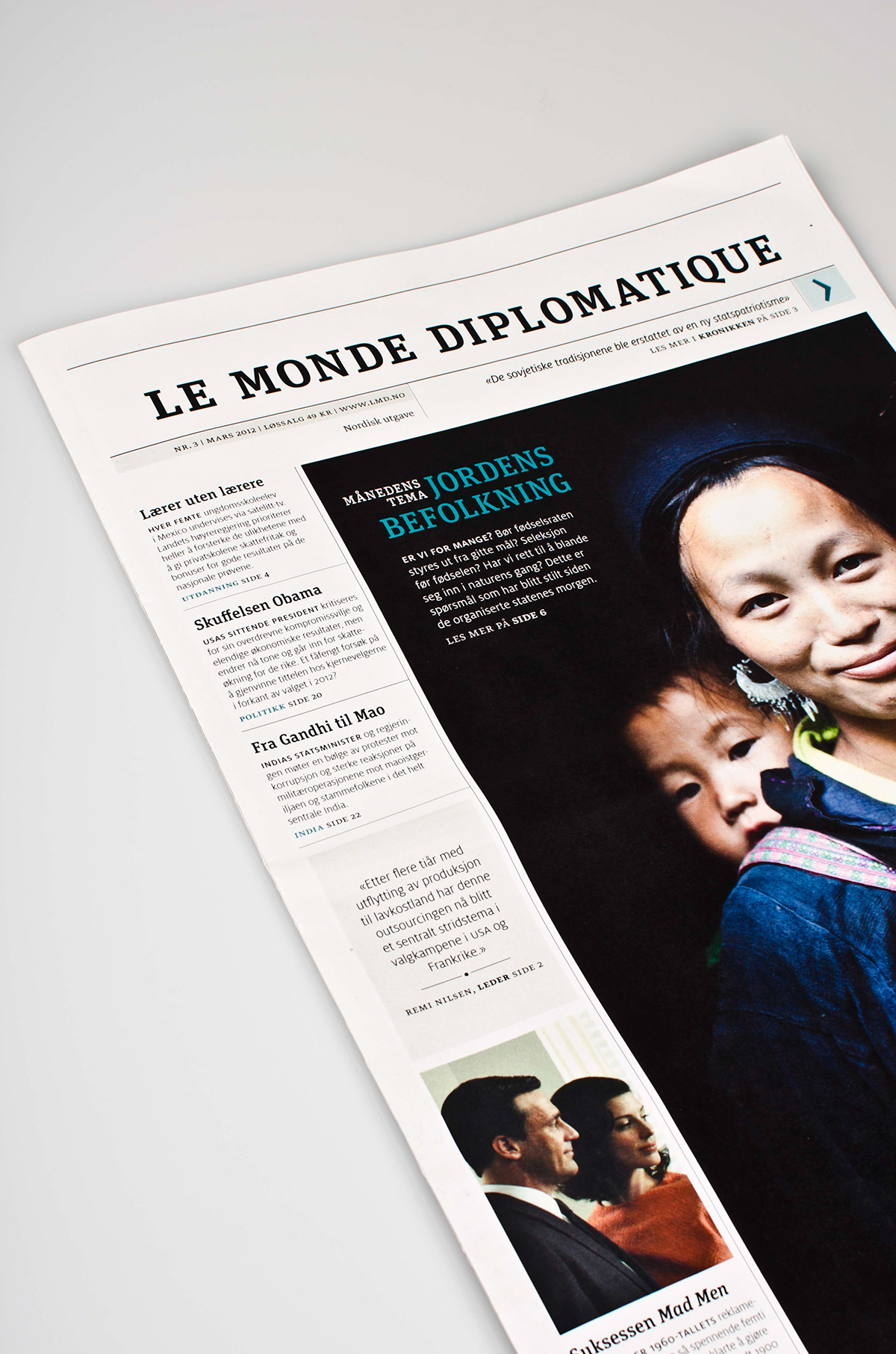 newspaper Le Monde Diplomatique redesign news