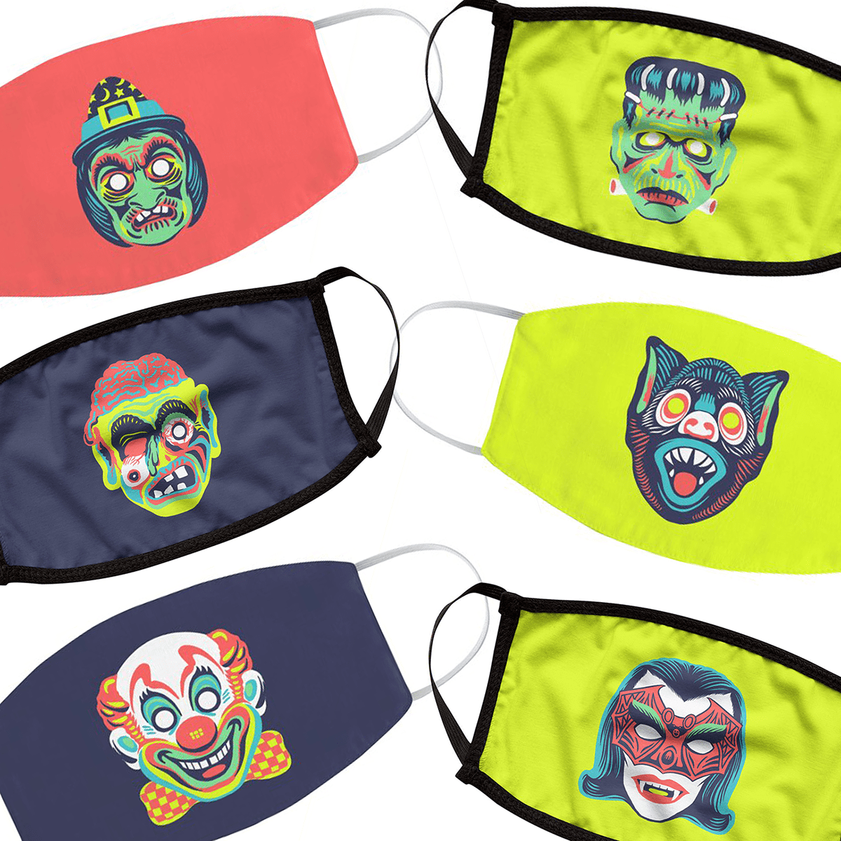 costumes Halloween masks monsters Patterns