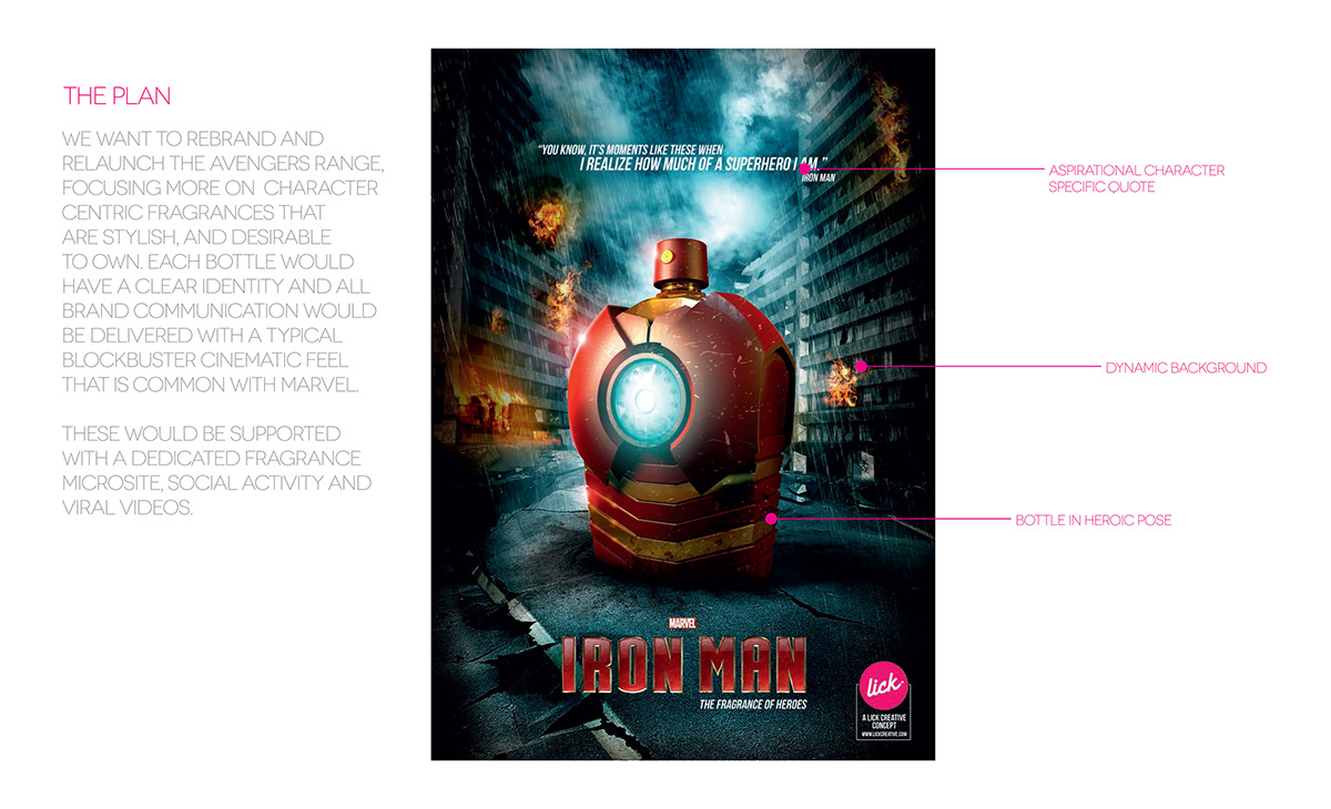 Fragrance Aftershave campaign conceptual luxury SuperHero ironman hawkeye product black widow captain america Thor Hulk