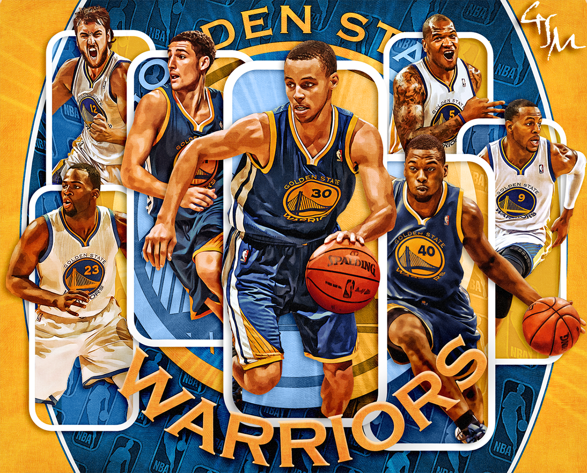 wallpaper golden state warriors poster