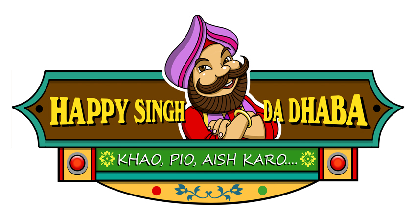 Happy Singh Da Dhaba - Logo & Mascot Design on Behance