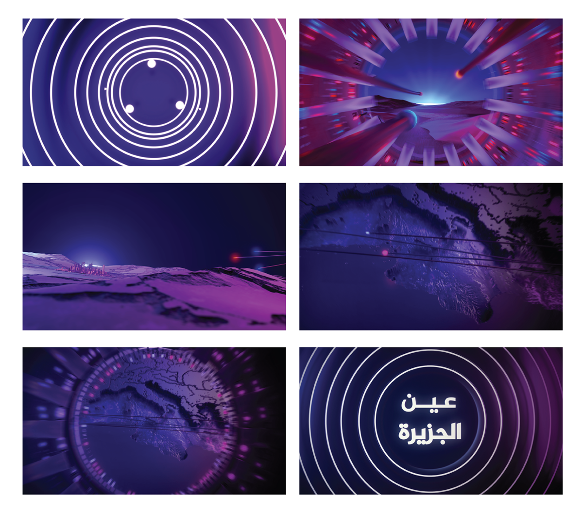opener immersive tv show branding  Aljazeera concept news virtual vr onair