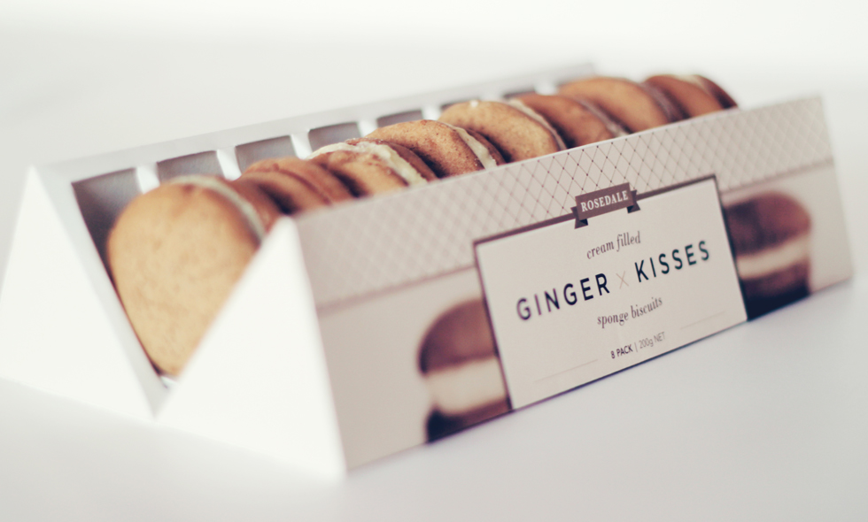 Ginger Kisses Food Packaging redesign