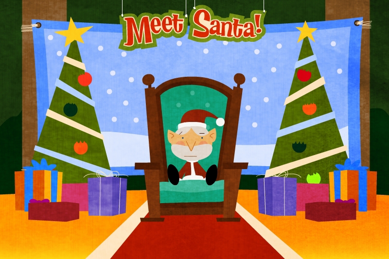 movie cartoon christimas reindeer Santa Claus