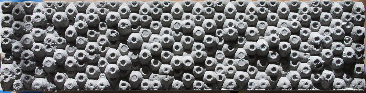 concrete casting parametric design Form experiments sculpture texture Rhino Digital Craft Lab cnc fabrication
