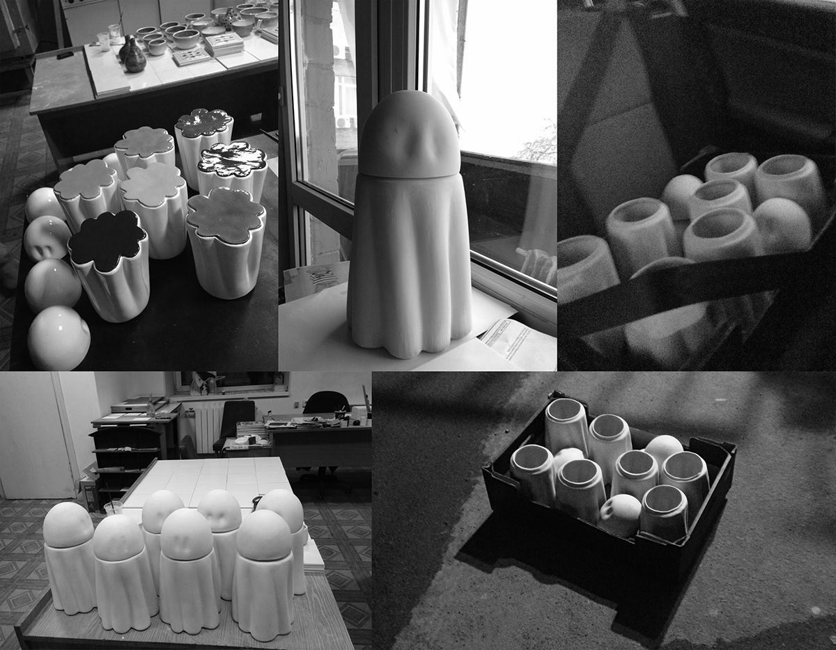 urn death ghost ceramics  product design glaze ashes