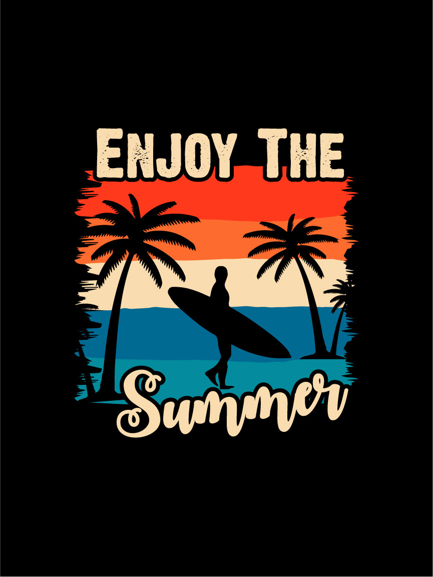 Tæl op Seletøj parallel Enjoy The Summer/Summer T-Shirt Design on Behance