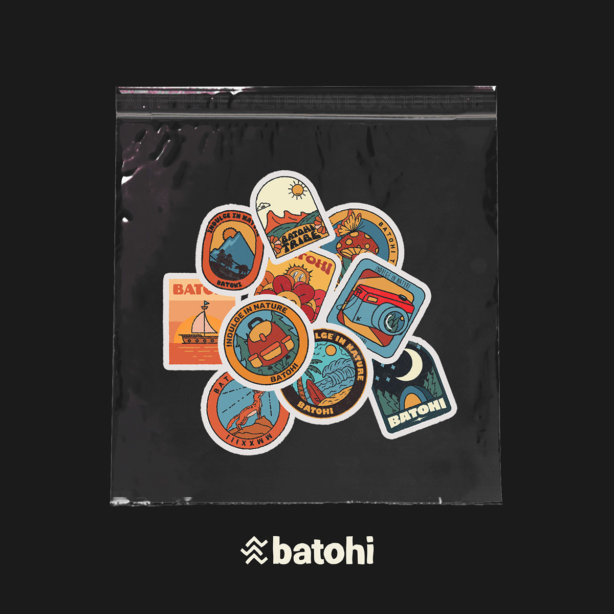 stickers illustrations Clothing Line batohi