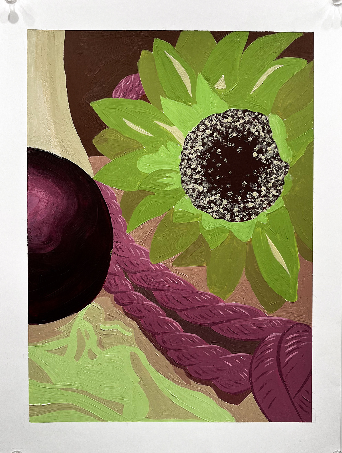 abstract Acrylic paint art color scheme Complimentary complimentary colors paint rope sunflower texture