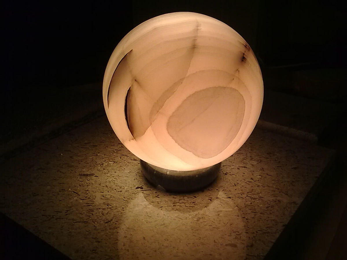 onyx lampe Naturstein