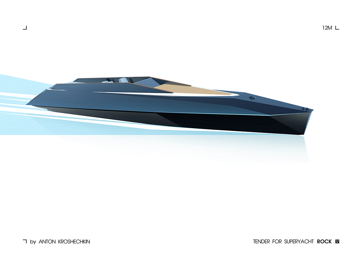 yacht boat superyacht concept design Transportation Design sketch Yacht Design Tender