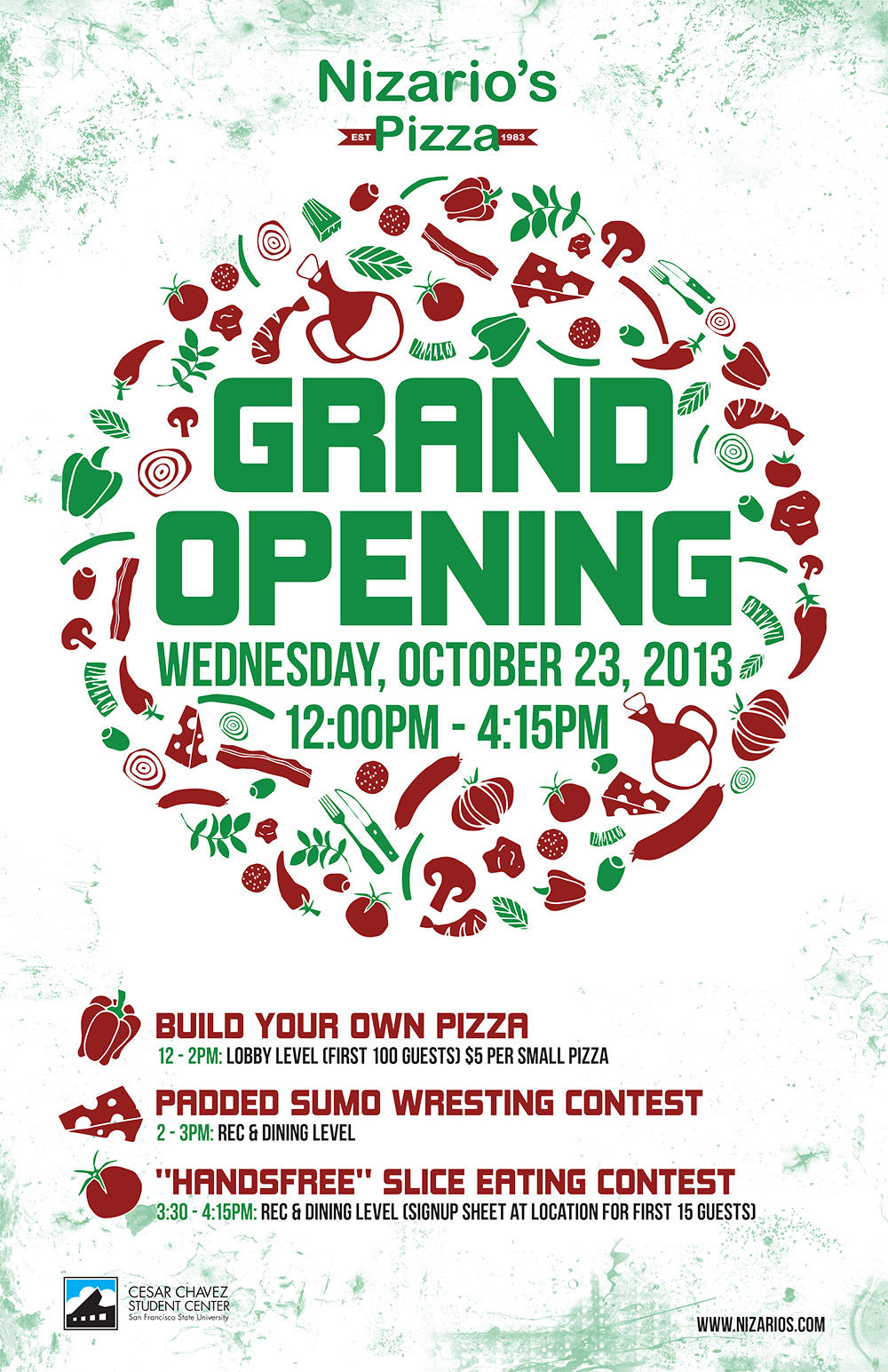Pizza Grand OPening sfsu CCSC San Francisco State