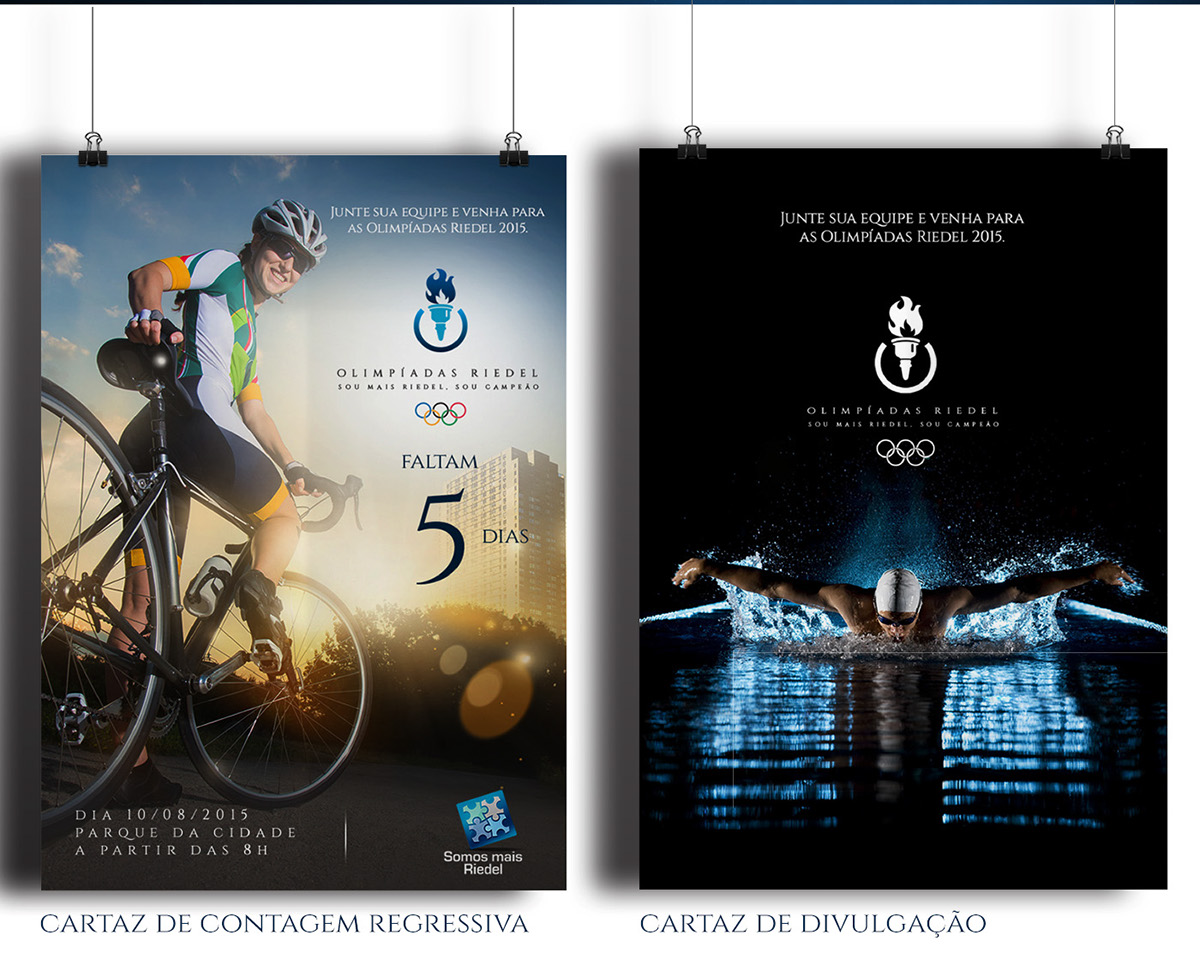 poster endomarketing blue sports Competition Games