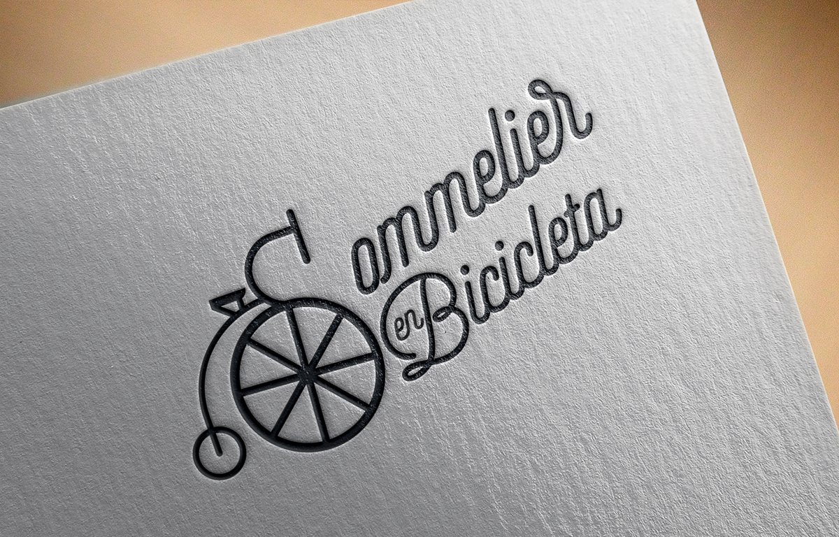 wine Sommelier Bicycle bicicleta logo marca