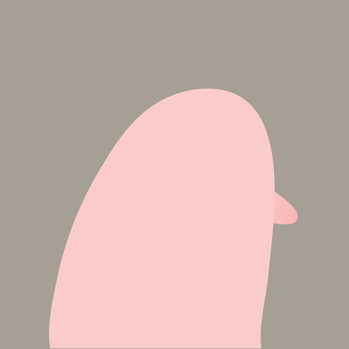 thumb pink man face smile frown screenprint Serigraphy