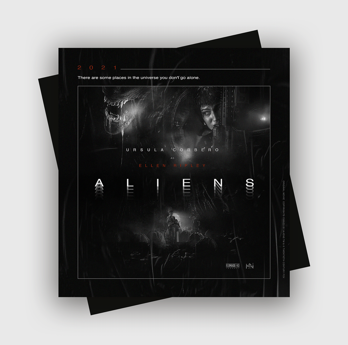 aliens artwork concept art Digital Art  Film   Money Heist movie poster photoshop sci-fi tokyo