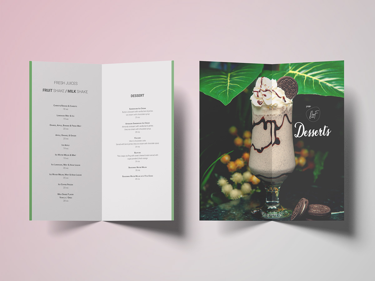 bistro Bistro Menu brochure cafe flyer Food  menu restaurant design print restaurant