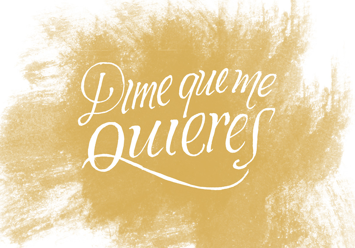 lettering Lyrics type Handlettering handmade quito Ecuador tercer mundo romantic Love