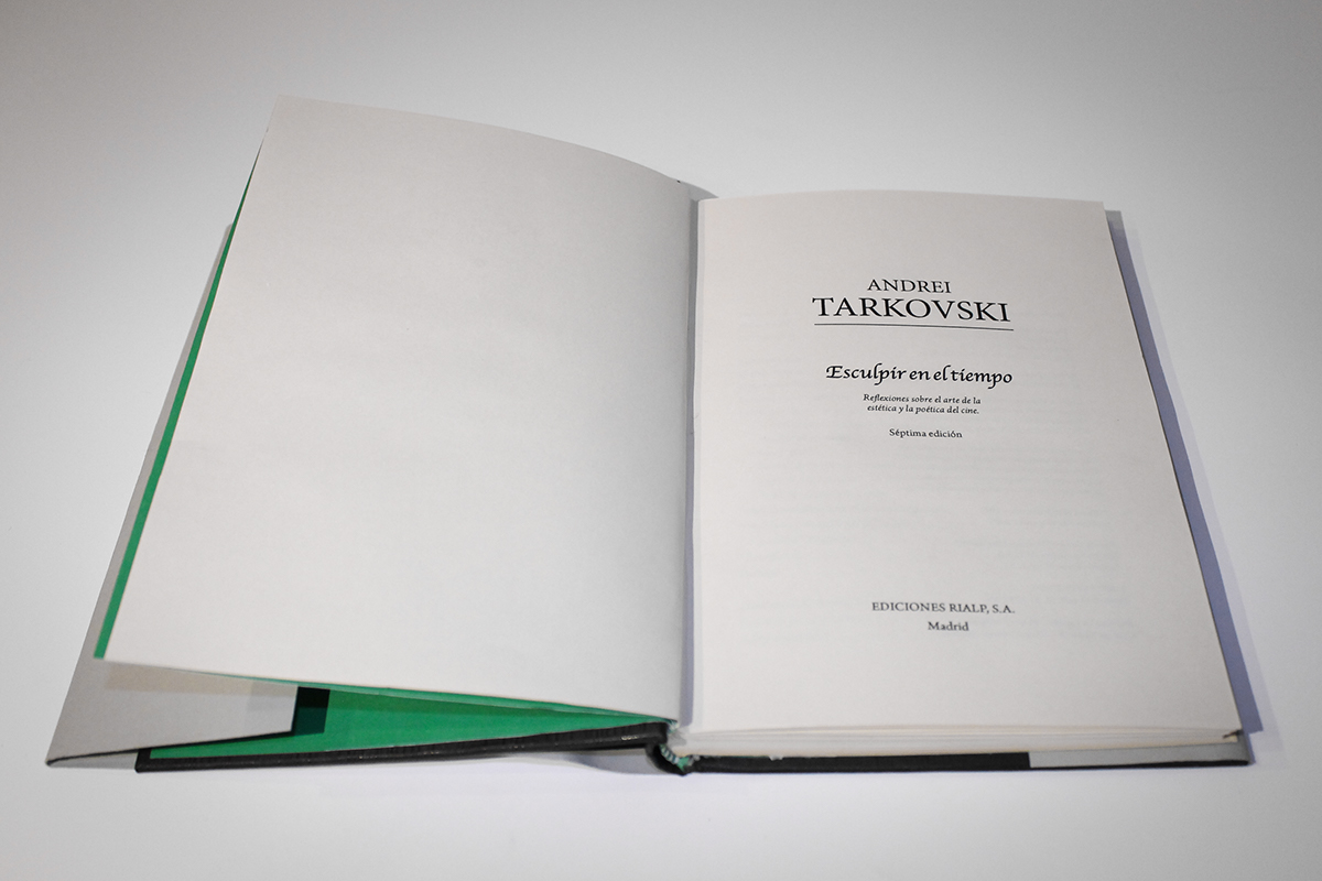 book  TARKOVSKI   editorial  libro  typhography  uba  cosgaya  design book design  book cover